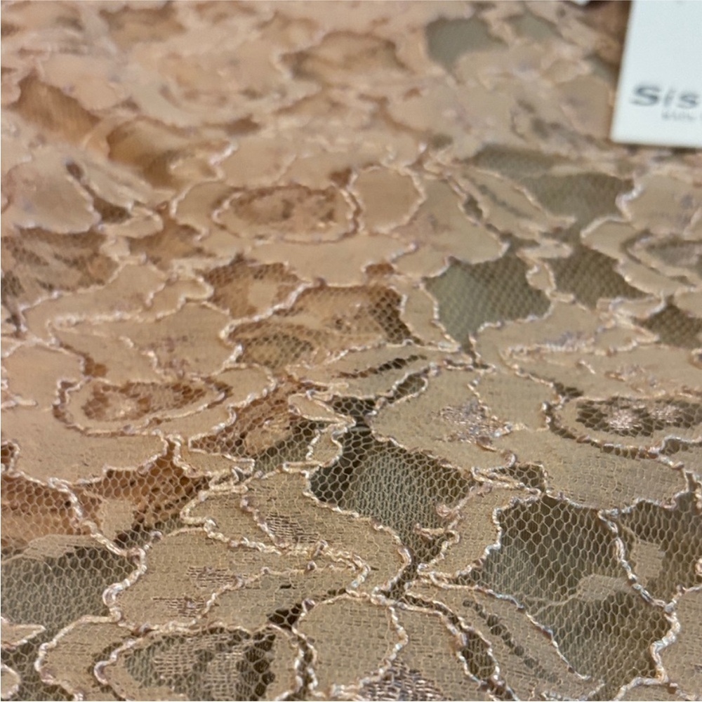 NWT Siste’s Beige Floral Lace High-Waist Shorts Made in Italy Size S - Picture 6 of 7